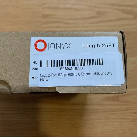 Onyx 25 Feet 18Gbps HDMI Cable, Gold-Plated 2.0b HDMI Cable - Picture 4 of 9